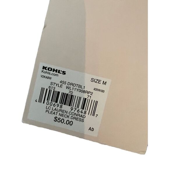 Lauren Conrad Women’s Dress Floral Blue & Pink with Belt SZ M NWT - Picture 11 of 11